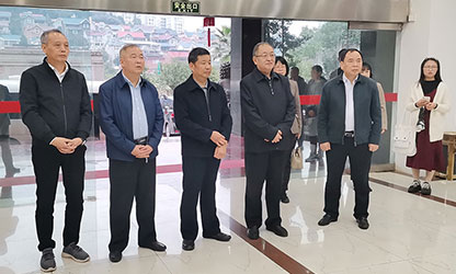 福建省政協(xié)副主席、省工商聯(lián)主席王光遠(yuǎn)一行視察虹潤公司